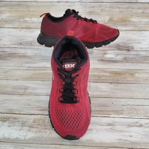 RBX Youth Sneakers Red to Maroon Ombre Size 12.5